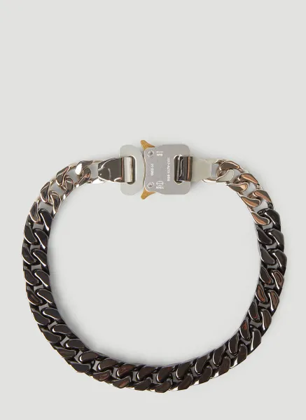 Two-Tone Signature Buckle Necklace