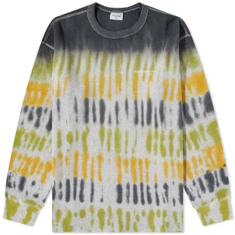 Long Sleeve Waffle Tie Dye T-Shirt