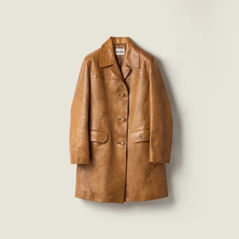 Leather coat