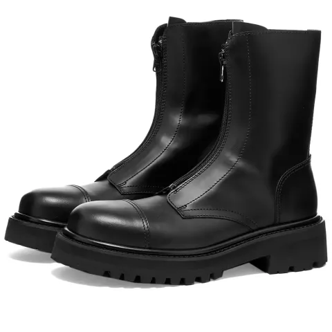 Blackout Zip Up Combat Boot