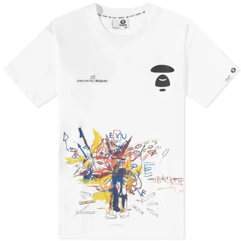 AAPE x Jean Michel Basquiat Moon Face T-Shirt