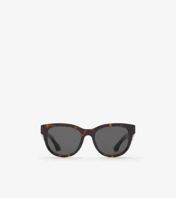 Round Sunglasses in Dark havana