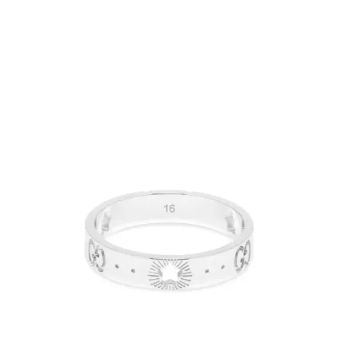 Gucci Icon Cut Out Star Band Ring