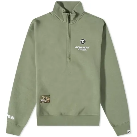 AAPE AAPE Now Quarter Zip Sweat