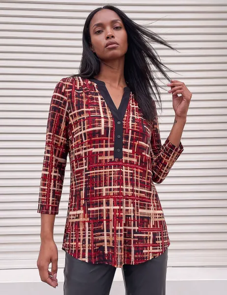 Roman Checked Shirt Red Mix