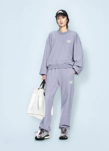Embroidered Ow Track Pants