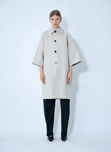 Silk-And-Cotton-Blend Coat