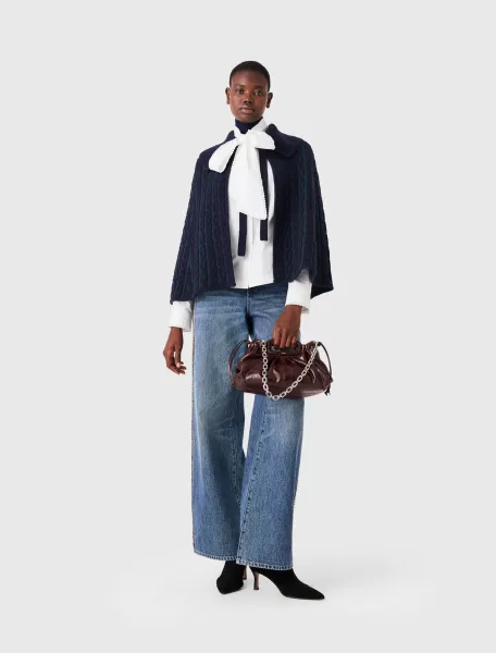 Maje Cropped cape cardigan