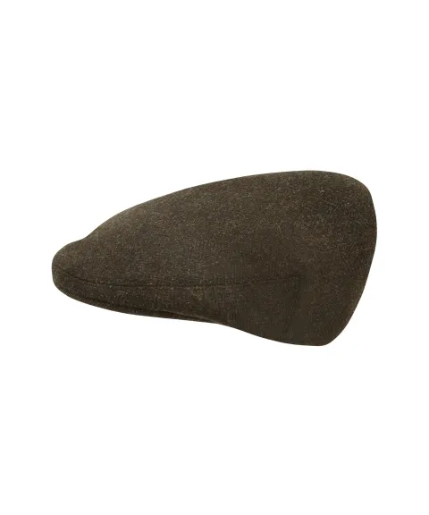 Tweed Classic Cap - Dark Olive Herringbone Tweed