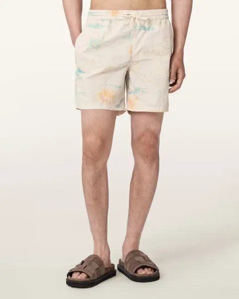 Bleachsurf Slim Fitting Printed Swim Shorts