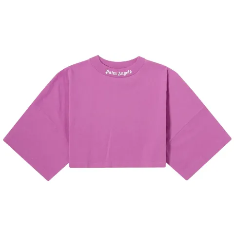 Classic Logo Oversized Crop T-Shirt