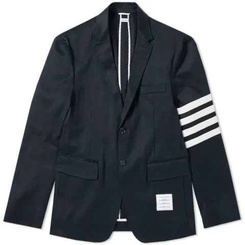 Unconstructed Twill Arm Stripe Blazer