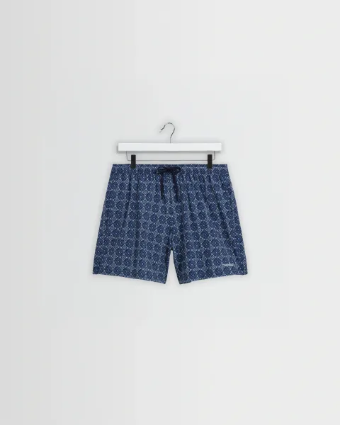 Brockwell - Blue Tile Seersucker Swim Short