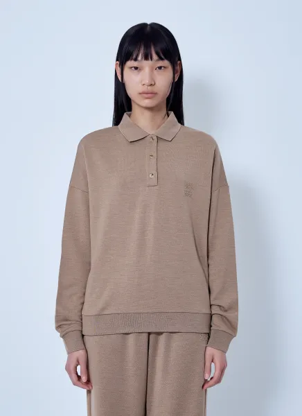 Max Mara Casual Knit Polo Sweater