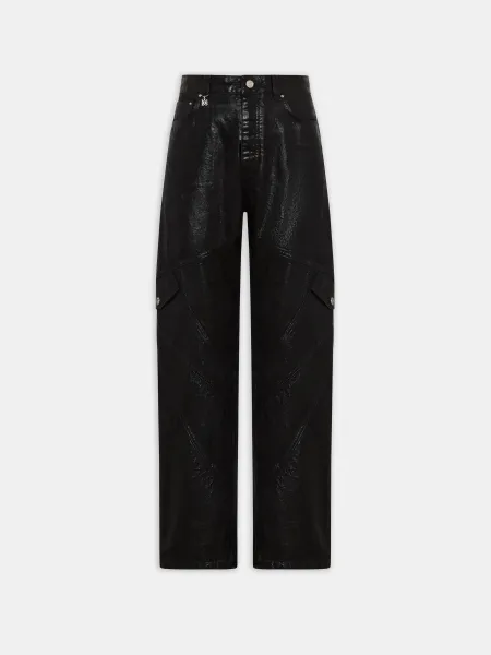 WOMEN - WOMEN'S WAXED PANELED JEAN - Black Wax