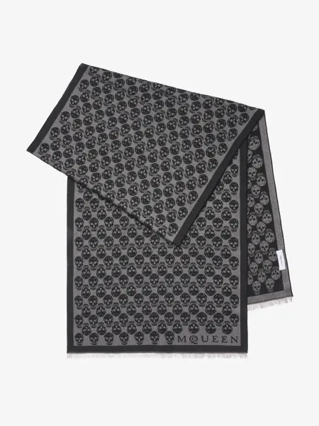 Skull Jacquard Scarf