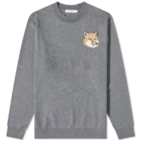 Mini Fox Head Intarsia Comfort Knit
