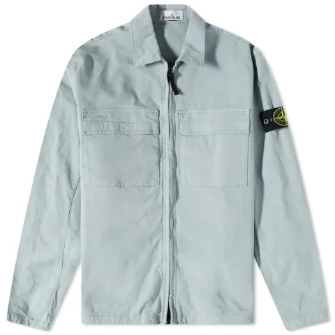 Supima Cotton Twill Stretch-TC Zip Shirt Jacket