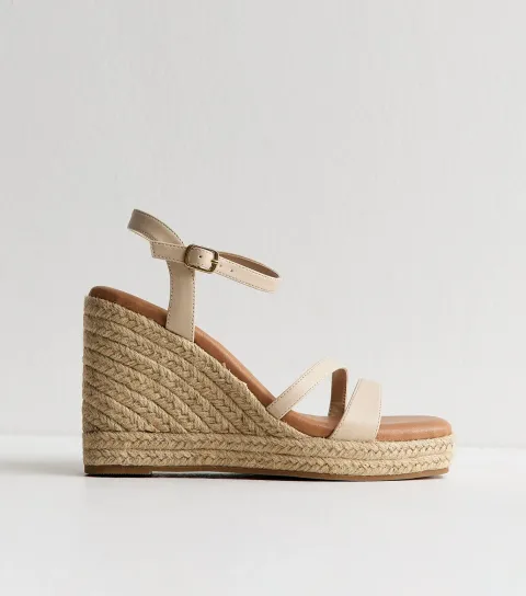 Women's Off White Faux Leather Wedges Vegan