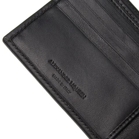 Skull Print Chain Billfold Wallet