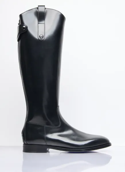 Knee-High Leather Boots
