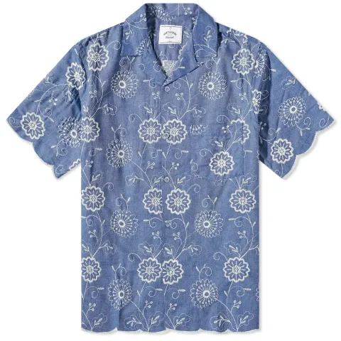 Denim Embroidery 2 Vacation Shirt