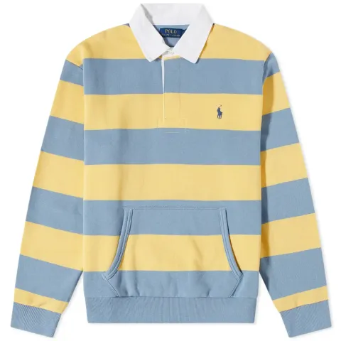 Kangaroo Pocket Striped Jersey Rugby Shirt