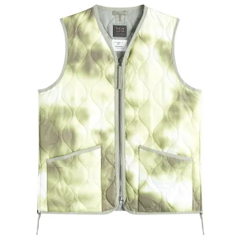 Military Zip V-Neck Down Vest