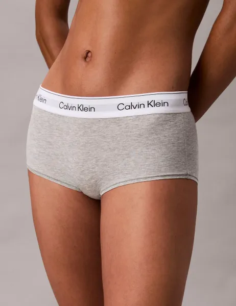 Calvin Klein Icon Cotton Blend Boyshorts Grey