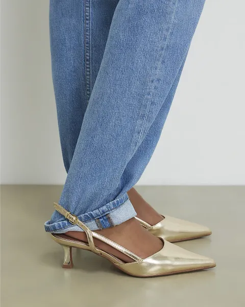 River Island Slingback Low Court Heels