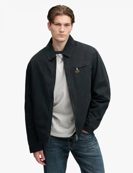 Superdry & Co Cotton Rich Workwear Ranch Jacket Black