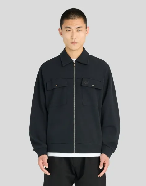 Lyle & Scott Pique Interlock Cotton Overshirt