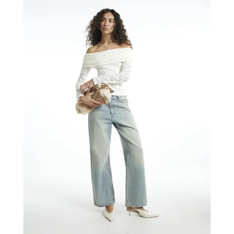 River Island Lace Bardot Top