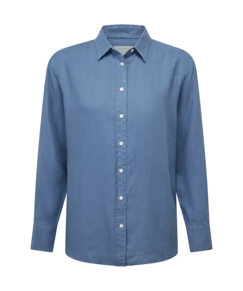 Schöffel Country Salthouse Linen Shirt - French Navy