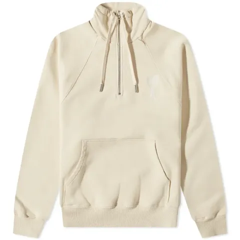 AMI Large A Heart Tonal Quarter Zip