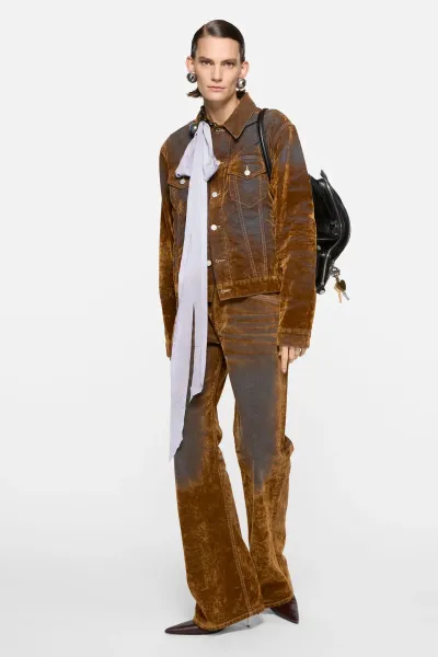 Flocked denim jeans - 2021
