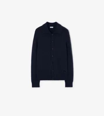 Cashmere Cardigan in Silhouette blue