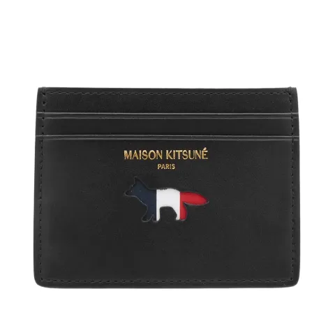 Maison Kitsuné Tricolour Leather Card Holder