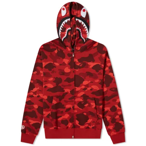 Colour Camo Shark Full Zip Hoodie