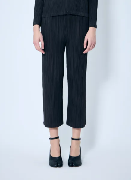 Pleated Cropped Pants