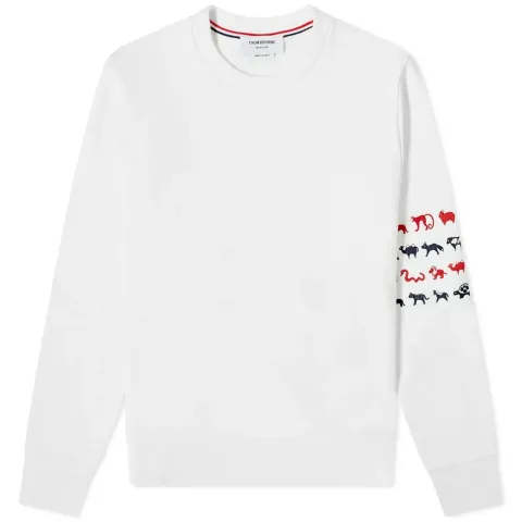 Embroidered 4 Bar Crew Sweat