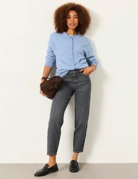 FatFace Mom Mid Rise Jeans Grey
