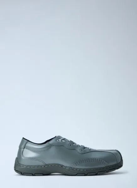Aurix 5i Gunmetal Satin Finish Leather Lace Ups