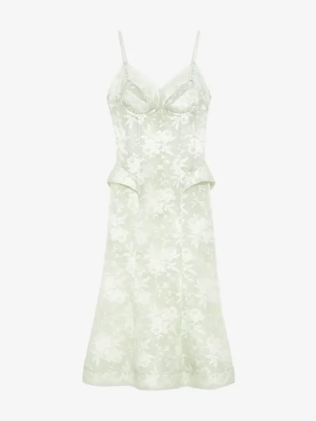 Floral Lace Midi Dress