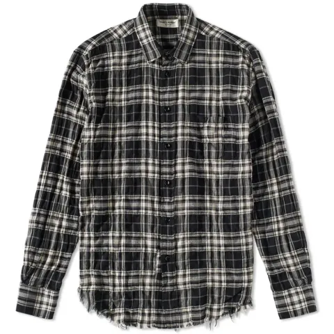 Distressed Check Shirt