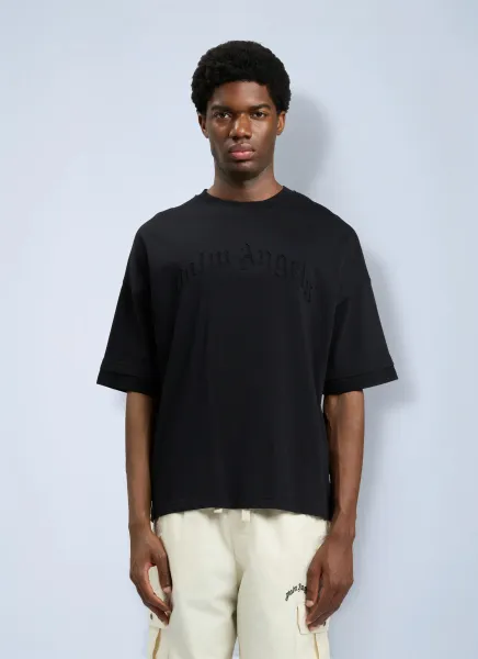 Curved Logo Loose Double T-Shirt