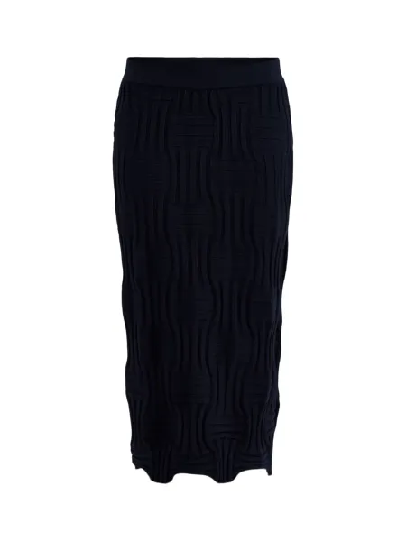Stretch-Knit Midi Skirt