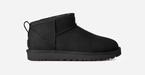 Classic Ultra Mini Nubuck Boot, Polyester/Leather/Wool