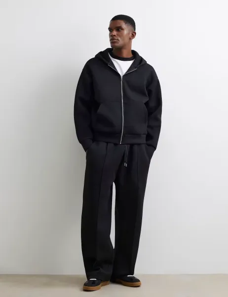 River Island Pure Cotton Joggers Black