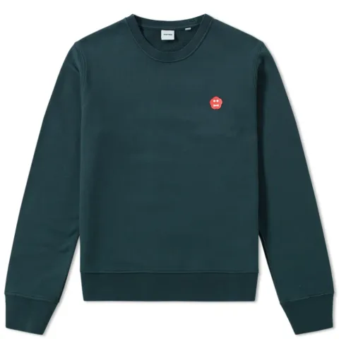 Garment Dyed Face Crew Sweat